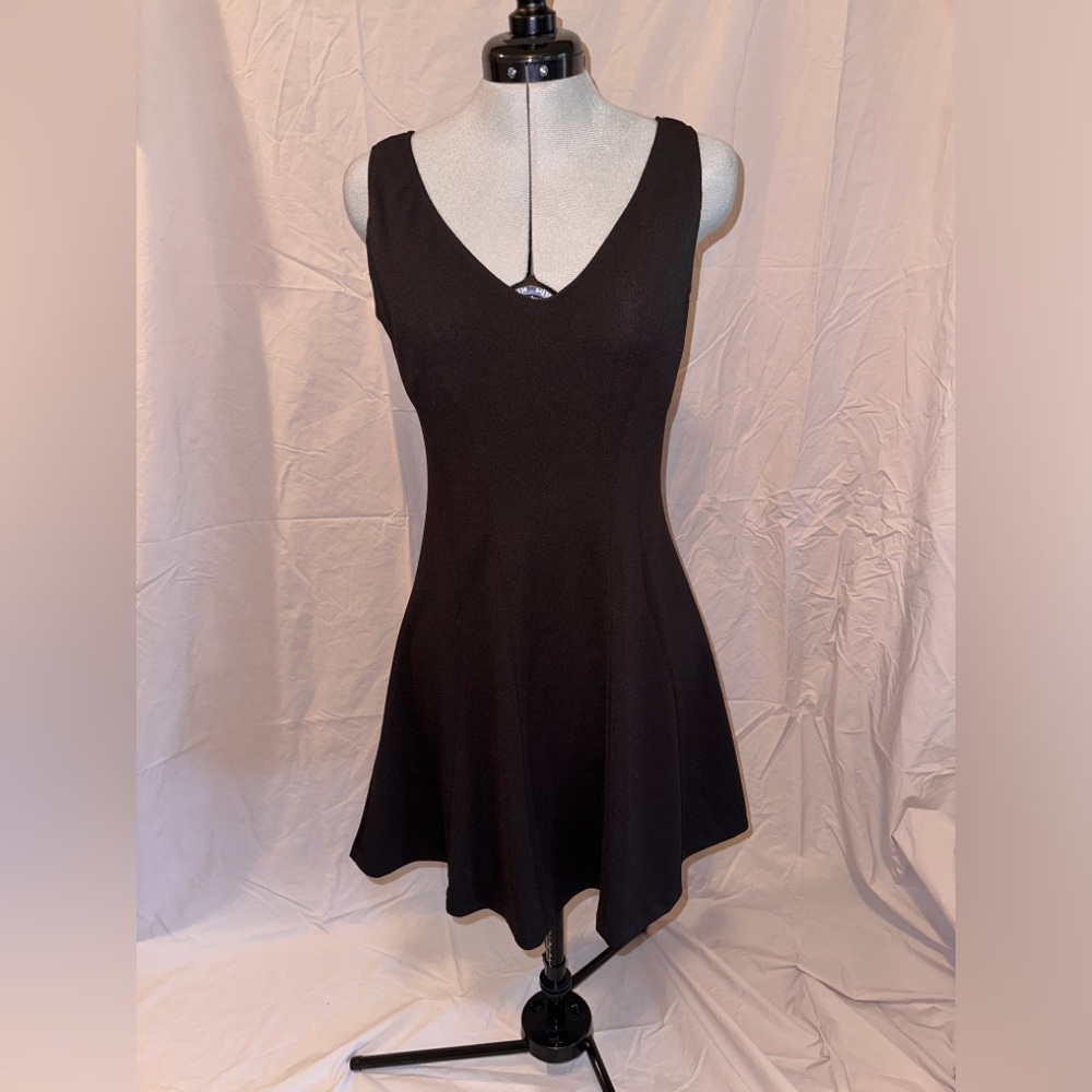 Elegant Black A Line Cocktail Dress